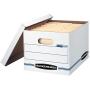 Bankers Boxes 703 Letter / Legal 10x12x15 Basic-Duty Storage & File Boxes w/ Lift-Off Lids (Pack of 10)