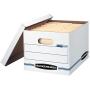 Bankers Boxes 703 Letter / Legal 10x12x15 Basic-Duty Storage & File Boxes w/ Lift-Off Lids (Pack of 10)