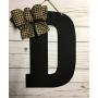 Monogram Door Hangers, Home Decor, Black Door Sign Wall Letters
