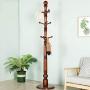 WZP Household Coat Rack European Solid Wood Floor Rack Bedroom Hanger Fashion Drying Rack Foyer Home