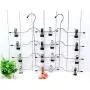 5PC 4 Layers Stainless Steel Decoration Multifunctional Clothes Hangers Pants Storage Hangers Cloth Rack Multilayer Home Storage Cloth Hanger