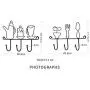 KITTENSXC 3 Hooks Iron Decorative Wall Hook Home Organized Hanging Keys Clothes Cups Craft Rack Holder (Fork Spoon)