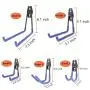 Wolf Knight Sport 8 Pack Garage Storage Utility Double Hooks - Premium Steel - Heavy Duty for Organizing Power Tools - Wall Hanger Hook Holder Storage Rack for Ladders Bikes Ropes Bulk items Blue Wolf Knight Sport 8 Pack Garage Storage Utility Double Hooks - Premium Steel - Heavy Duty for Organizing Power Tools - Wall Hanger Hook Holder Storage Rack for Ladders Bikes Ropes Bulk items Blue