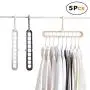 In kds 5pcs Wardrobe Space Saver Magic Clothes Closet Storage Hanger Organizer Random Clour