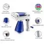 ZZYJYALG Garment Ironing Machine Plastic Metal Handheld Household Transparent Water Tank Large Capacity High Temperature Cotton Linen Blended Polyester Portable Foldable Travel (Blue) ZZYJYALG Garment Ironing Machine Plastic Metal Handheld Household Transparent Water Tank Large Capacity High Temperature Cotton Linen Blended Polyester Portable Foldable Travel (Blue)