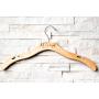 Personalized, Engraved Contour Wedding Hanger by Left Coast Original
