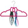 10pcs Random Color Nonslip Velvet Clothes Hangers 360 Degree Swivel Hook Strong and Durable Flocked Cloth Velvet Hanger