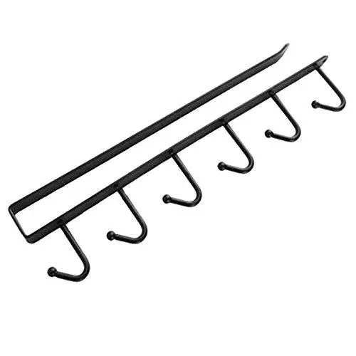 FIN86 Functional Kitchen Storage Tools, Kitchen Storage Rack Cupboard Hanging Hook Hanger Chest Storage Organizer Holder (Black) FIN86 Functional Kitchen Storage Tools, Kitchen Storage Rack Cupboard Hanging Hook Hanger Chest Storage Organizer Holder (Black)