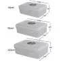 Ggbin Plastic Boxes with Lid, Clear, Clear Storage Containers(6Qt, 8Qt, 12Qt) Ggbin Plastic Boxes with Lid, Clear, Clear Storage Containers(6Qt, 8Qt, 12Qt)
