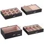 Cosway 5-Tier Large Leather Jewelry Organizer Boxes Mirrored Watch Organizer Necklace Ring Earring Storage Lockable Gift Case (5 Layers Black) Cosway 5-Tier Large Leather Jewelry Organizer Boxes Mirrored Watch Organizer Necklace Ring Earring Storage Lockable Gift Case (5 Layers Black)