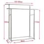 Xyanzi Clothesline Stainless Steel Drying Rack Retractable SUS304 Stainless Steel Dryer Clothes Drying Rack Item Rack Hanger Commercial Grade Adjustable Heavy Duty Hanger (Size : S)