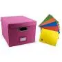 File Organizer Boxes - Collapsible Storage Container - Filing Boxes Cabinet Includes 10 File Folders Covered in Linen Fabric Beautiful Decor Home Office- Document Organizer (1Pack) File Organizer Boxes - Collapsible Storage Container - Filing Boxes Cabinet Includes 10 File Folders Covered in Linen Fabric Beautiful Decor Home Office- Document Organizer (1Pack)