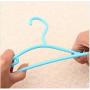 20Pcs Random Color Portable Children Clothes Hanger Toddler Baby Clothes Coat Plastic Hangers Hook Household for Kids Clothing Organizer