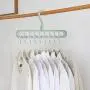 Casemall 4 PCS Space Saving Hangers, Multi-Functional 9 in 1 Magic Clothes Hangers Closet Organizer, Foldable Space Saving Hangers
