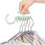 10pcs Random Color 5 Circle Plastic Hanger Cabide Clothes Hanger Hook Hanger Organizer Fixed Holder Storage Racks Buckle Hanger Anti-Slip Home 10pcs Random Color 5 Circle Plastic Hanger Cabide Clothes Hanger Hook Hanger Organizer Fixed Holder Storage Racks Buckle Hanger Anti-Slip Home
