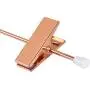 Amber Home Shiny Metal Slacks Pants and Skirt Hanger with Adjustable Clips Hang Rack with Swivel Hook (Copper, 12 Pack) Amber Home Shiny Metal Slacks Pants and Skirt Hanger with Adjustable Clips Hang Rack with Swivel Hook (Copper, 12 Pack)