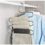 5 Layers S Shape Multifunctional Clothes Hangers Pants Storage Hangers Cloth Rack Multilayer Storage Cloth Hanger 5PC