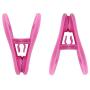 Kadiss Hanger Clips 30 Pack, Multi-Purpose Hanger Clips for Hangers, Hot Pink Finger Clips for Plastic Clothes Hangers, Pants Hangers Clips