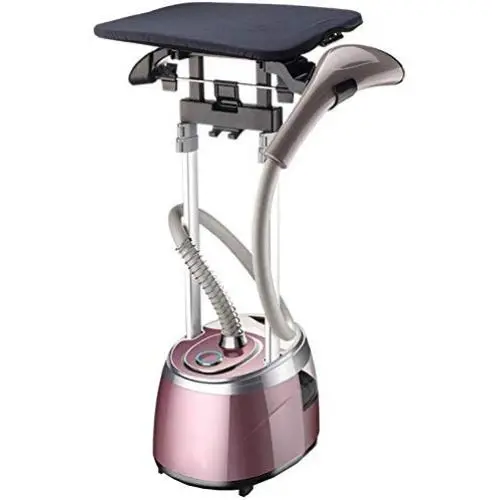 LHSUNTA Upright Garment Steamer Iron 2.5L Professional Clothes Steamer 2000W 25s Fast Heat Up Handheld Double Pole Household 10 Files with Hanger Brush Ironing Board,Pink LHSUNTA Upright Garment Steamer Iron 2.5L Professional Clothes Steamer 2000W 25s Fast Heat Up Handheld Double Pole Household 10 Files with Hanger Brush Ironing Board,Pink