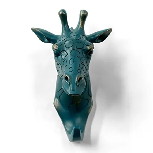 HERNGEE Giraffe Head Single Wall Hook/Hanger Animal Shaped Coat Hat Hook Heavy Duty, Rustic, Decorative Gift, Rustic Bronze Color HERNGEE Giraffe Head Single Wall Hook/Hanger Animal Shaped Coat Hat Hook Heavy Duty, Rustic, Decorative Gift, Rustic Bronze Color
