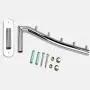 Ulifestar Clothes Hangers Rack Holder, Standard Wall Mount Hangers for Home Closet Storage and Organizer,Heavy Duty Garment Coat Drying Rack with Swing Arm,Stainless Steel Clothing Hanging Hooks