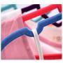 10pcs Random Color Laundry Rack Clothes Hanger Colorful Antislip Clothes Rack Velvet Hangers Clothes Drying Rack Kleding Hangers