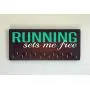 Race Medal Holder/Running Medal Hanger - RUNNING SETS ME FREE. Wood Wall Mounted Medal Organizer. CUSTOMIZATION Available Race Medal Holder/Running Medal Hanger - RUNNING SETS ME FREE. Wood Wall Mounted Medal Organizer. CUSTOMIZATION Available