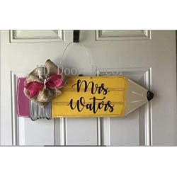 personalized teacher classroom sign door hanger