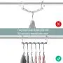 MeetU Space Saving Hangers Multifunctional Clothes Hangers Stainless Steel 6X2 Slots Magic Hanger Cascading Hanger Updated Hook Design Closet Organizer Hanger (Pack of 20)