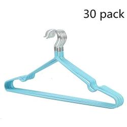 Clothes Hangers Set, Hangers Drying Rack For Clothing Pants Skirt Suit Clothes Everyday Standard Use Clothing Hangers 30 Pieces For Home Closet Clothing Organiser ( Color : Green , Size : 40.5x20cm )