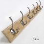 LAXF-Wall Coat Racks with Hooks/Hangers Coat Rack Bamboo Clothes Hook Dorm Room Bedroom on The Wall Wall-Mounted Hook Hanger Multifunction Straight Edge Bamboo Color (Size : 74cm)