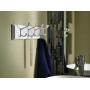 Liberty Hardware 129847 18-Inch Coat and Hat Rail/Rack with 4 Heavy Duty Hooks, White and White