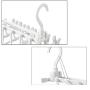 HJYPYJ Magic Hanger,360?? Rotate Magical Hangers,Strong and Sturdy Pp Trouser Hangers,Space-Saving Organizer Hangers,Storage Pants,Scarves,Etc. Not Easily Deformed/White / 2 pcs