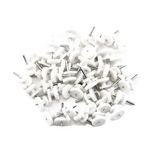 yueton 50pcs Mini Wall Mount Non-Mark Hooks Picture Photo Frame Hangers