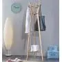 TD-Coat Racks Clothes Hanger Drying Rack Hanging Hat Rack Solid Room Bedroom Wood Frame Bag Rack