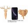 SOPRETY Animal Shaped Coat Hooks Elephant Deer Head Hooks 2pcs Wall Mounted Creative Hanger Decoration 3D Wall Hooks for Keys, Bags, Clothes, Towel, Living Room, Bedroom, Bathroom, Wood Grain SOPRETY Animal Shaped Coat Hooks Elephant Deer Head Hooks 2pcs Wall Mounted Creative Hanger Decoration 3D Wall Hooks for Keys, Bags, Clothes, Towel, Living Room, Bedroom, Bathroom, Wood Grain
