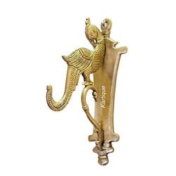 Indian Handicrafts Export Brass Parrot Bracket Hook for Hanging Diya | Bell | Wall Hanging | Cloth Hanger Traditonal Parrot Design Diya Holder | Home Decor |