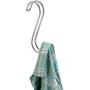 mDesign Metal Wire Over The Rod Hanging Closet Accessory S Hook for Handbags, Belts or Jackets - Snag Free - 8 Pack - Chrome
