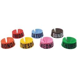 Deluxe Weekly Hanger Markers - Quickly Identify Which Outfit To Wear For Each Day of the Week