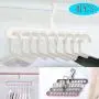 FuZhen Magic Hangers Space Saving Clothes Hangers Organizer Smart Closet Space Saver Pack of 4 with Sturdy Plastic for Heavy Clothes(Beige) FuZhen Magic Hangers Space Saving Clothes Hangers Organizer Smart Closet Space Saver Pack of 4 with Sturdy Plastic for Heavy Clothes(Beige)