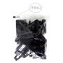 Plastic Slim-line Finger Clip Black Hanger Clips (10, Black)