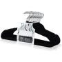 Velvet Hangers Non-Slip Flocked Clothes Hangers 25 Pack Ultra Thin Space Saving Design for Men and Women Dress Suit - 360 Degree Swivel Hook - Heavy Duty Construction with Velvet Hangers Non-Slip Flocked Clothes Hangers 25 Pack Ultra Thin Space Saving Design for Men and Women Dress Suit - 360 Degree Swivel Hook - Heavy Duty Construction with