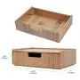 MobileVision Bamboo Makeup Drawer Organizer, Cosmetics Storage Box, Break Resistant Display Case and Drawer
