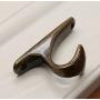 KFZ Coat Hook Hat Hook Clothes Hook,Bath Towel Hook,HAO-SPN0001 Zinc Alloy Hanger (1 Pack, SPN0001-Black Antique Coffee)