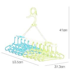 HJYPYJ Magic Hanger,PP Multifunction Folding Hanger,Durable Space-Saving Organizer Hangers, Non-Slip/B / 5 pcs
