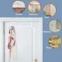 SKOLOO Over The Door Hook Hanger- 6 Hooks, Stainless Steel Door Hook, Over Door Rack for Hanging Coats Clothes Hats Robes, White SKOLOO Over The Door Hook Hanger- 6 Hooks, Stainless Steel Door Hook, Over Door Rack for Hanging Coats Clothes Hats Robes, White