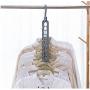 10pcs Random Color Multifunction Plastic Saving Hanger Magic Clothes Hanger with Hook Closet Organizer Hooks Bathroom Kitchen Coat Home Tools