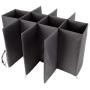 meori Accessory for Classic Medium Foldable Boxes 12 Slots Smoke Grey Grocery Shopping Wine Tasting Bottle Insert M