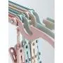 Exclen 4 Pcs Travel Folding Hanger Plastic Portable Outdoor Travel Clothes Support Sun Socks Rack Mini Drying Rack with Clip (Colorful)