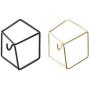 LXT&YY 2 pcs (Gold + Black) Nordic Style Wrought Iron Geometric Hanger Hook Wall Hanging Bedroom Clothes Jewelry Wall Storage Decoration